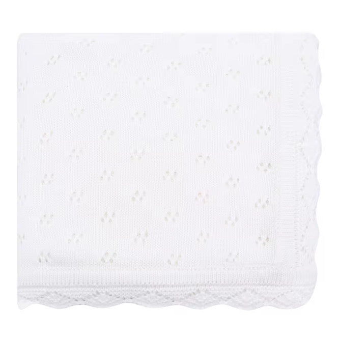White Dottie Blanket image 0