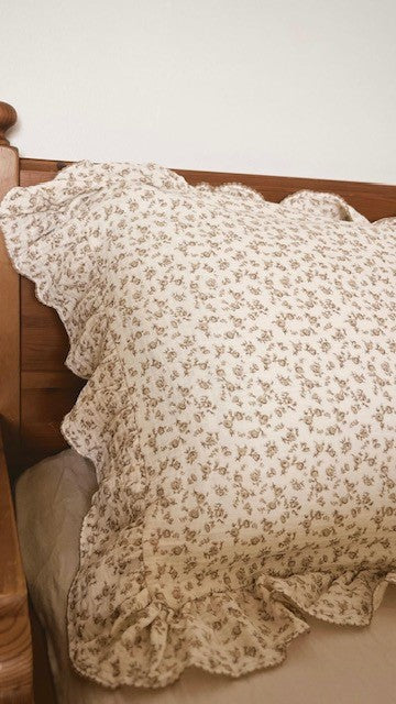 Cot Fitted Sheet with matching Pillowcase - Country Garden image 1
