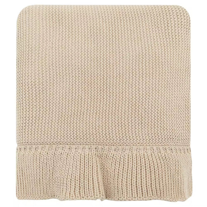 Sand Ruffle Edge Blanket