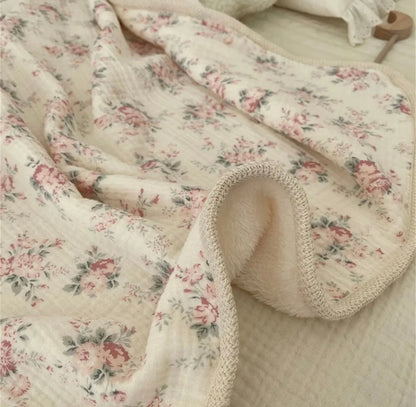Rose Vintage Fleece Blanket image 0