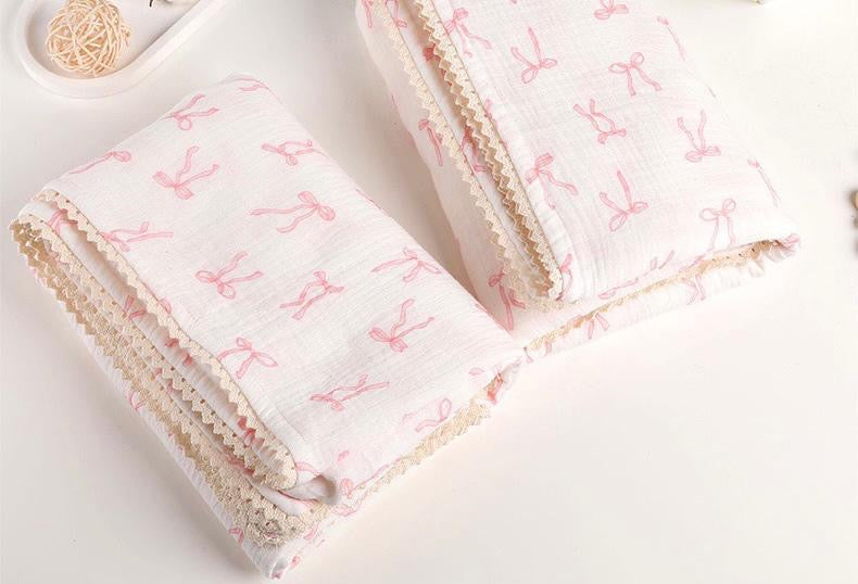 Pink Bow Blanket