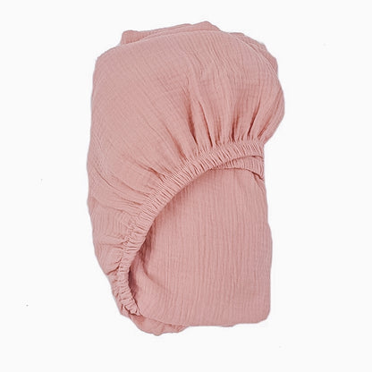 Cot Fitted Sheet - Tea Rose image 0
