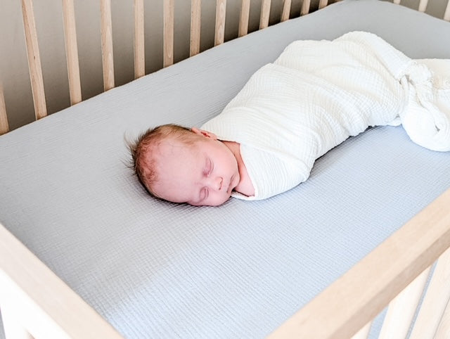 Cot Fitted Sheet - Blue Bell image 5