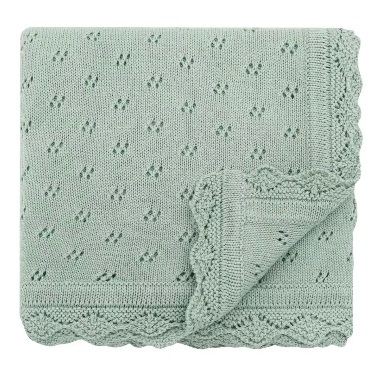 Moss Green Dottie Blanket