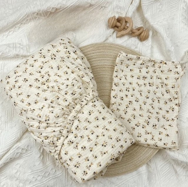 Cot Fitted Sheet - Wild Flower image 0