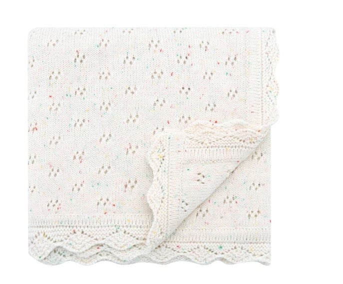 Cream Dottie Blanket image 0