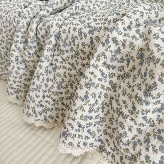 Blue Daisy Quilt Set - available in Single and Double sizes image 1