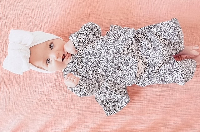 Cot Fitted Sheet - Tea Rose image 3