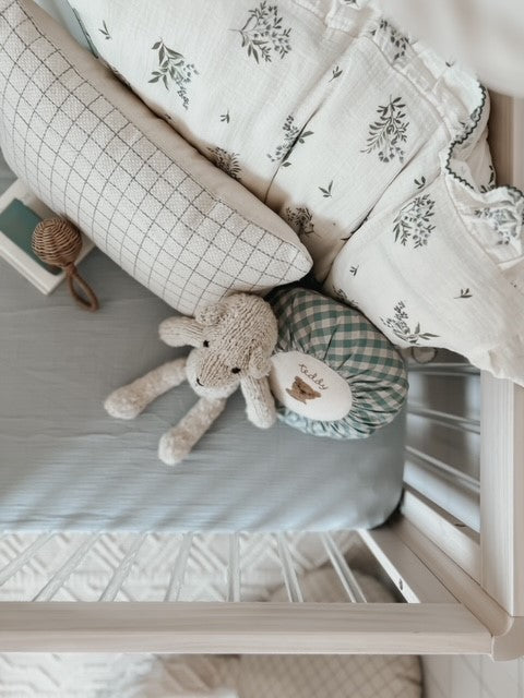 Cot Fitted Sheet - Blue Bell image 0