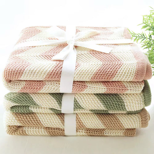 Camel Chevron Blanket image 1