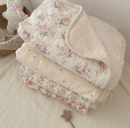 Rose Vintage Fleece Blanket image 2
