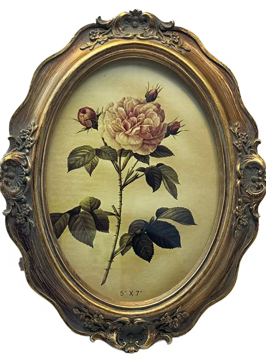 Vintage Oval Picture Frame