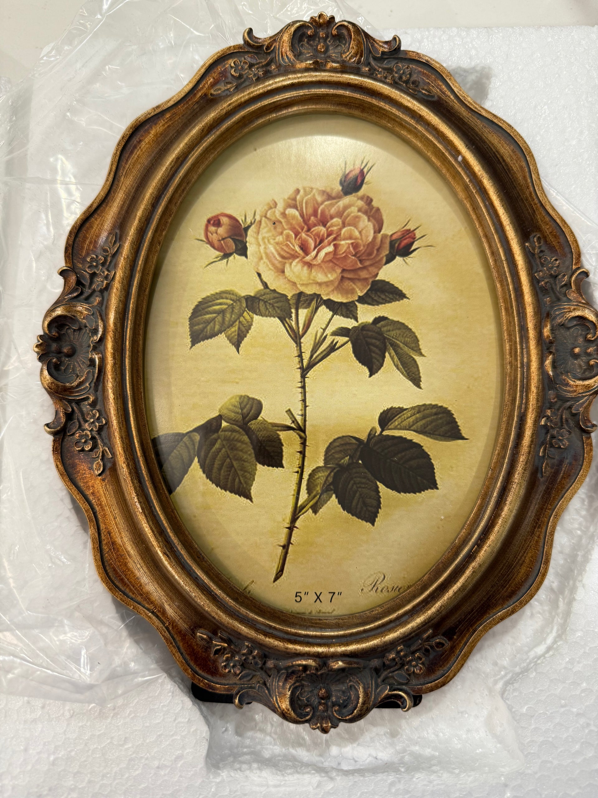 Vintage Oval Picture Frame