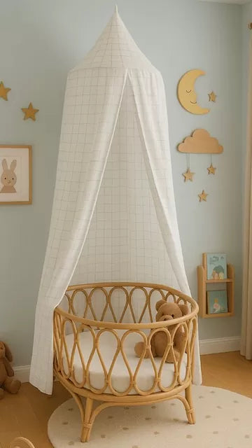 Blush Gingham Dreams Canopy