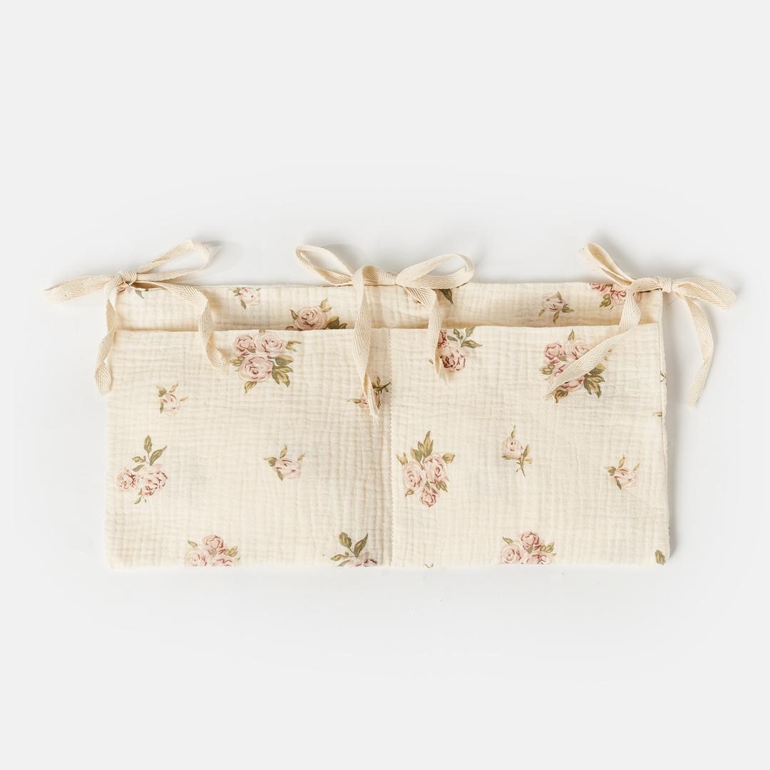 Antique Rose Cot Storage Organiser Pocket image 0