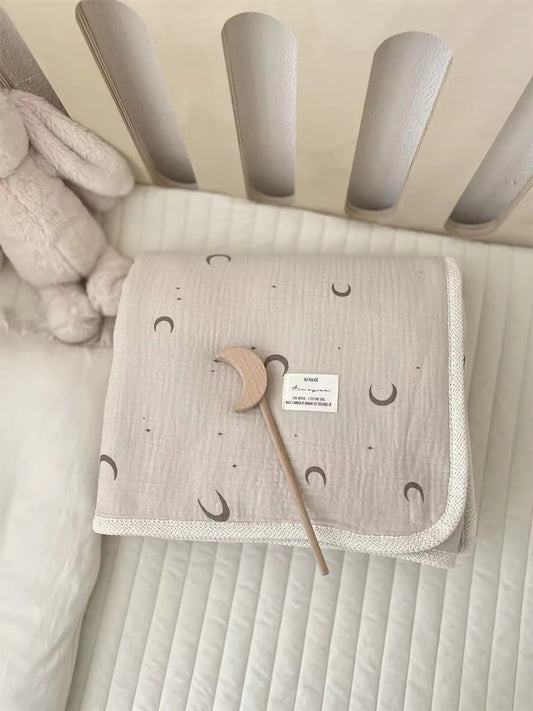Moon and Back Fleece Blanket image 1