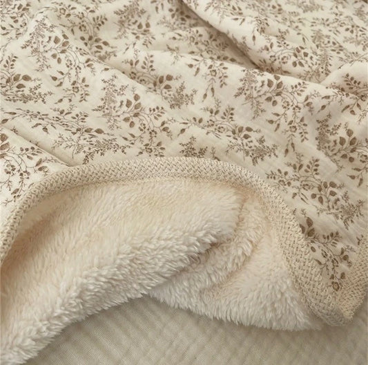 Autumn Vintage Fleece Blanket image 0